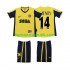 Arsenal Thierry Henry 14 2000 2001 Retro Børn Udebane Fodboldtrøje Kortærmet