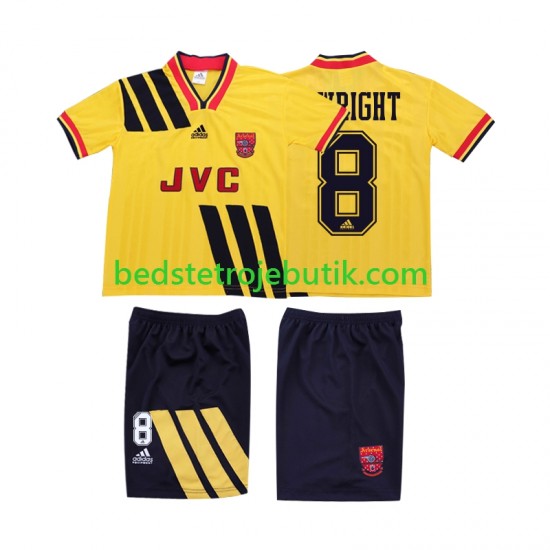 Arsenal WRIGHT 8 1993 1994 Retro Børn Udebane Fodboldtrøje Kortærmet