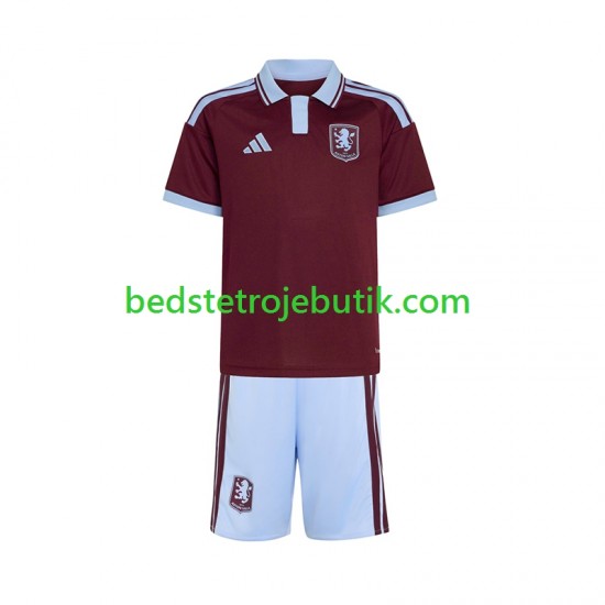 Aston Villa Børn Hjemmebane Fodboldtrøje 2026-2027 Kortærmet