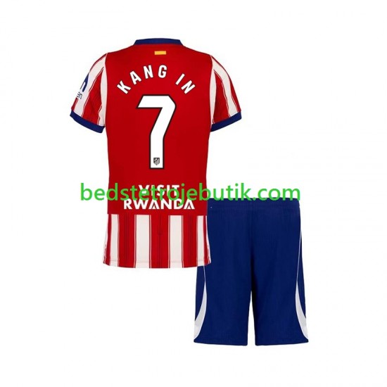 Atlético Madrid Lee Kang-in 7 Børn Hjemmebane Fodboldtrøje 2026-2027 Kortærmet