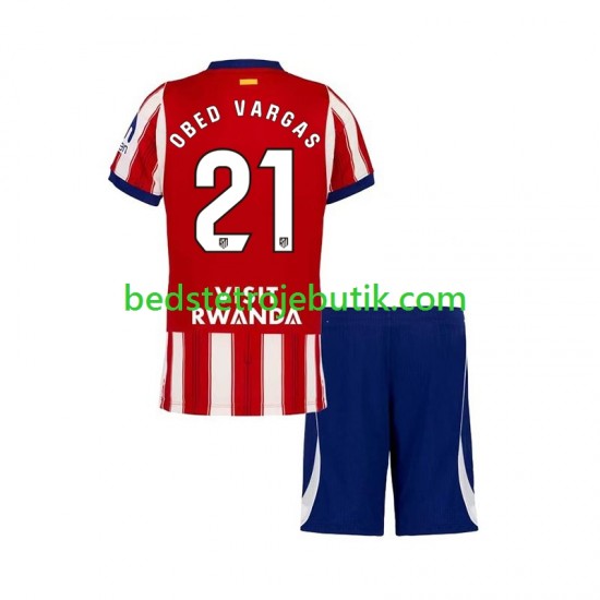 Atlético Madrid Obed Vargas 21 Børn Hjemmebane Fodboldtrøje 2026-2027 Kortærmet