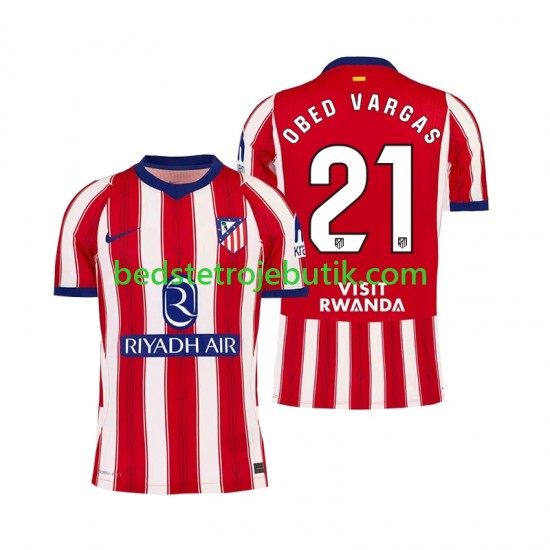 Atlético Madrid Obed Vargas 21 Mænd Hjemmebane Fodboldtrøje 2026-2027 Kortærmet