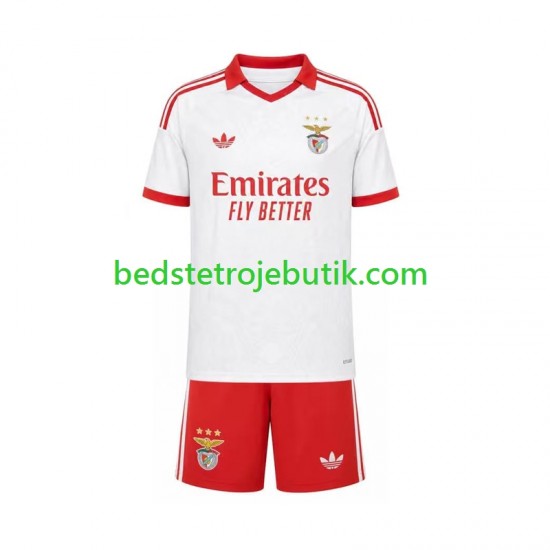 Benfica Børn Udebane Fodboldtrøje 2026-2027 Kortærmet