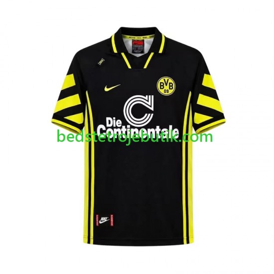 Borussia Dortmund 1996 Retro Mænd Udebane Fodboldtrøje Kortærmet