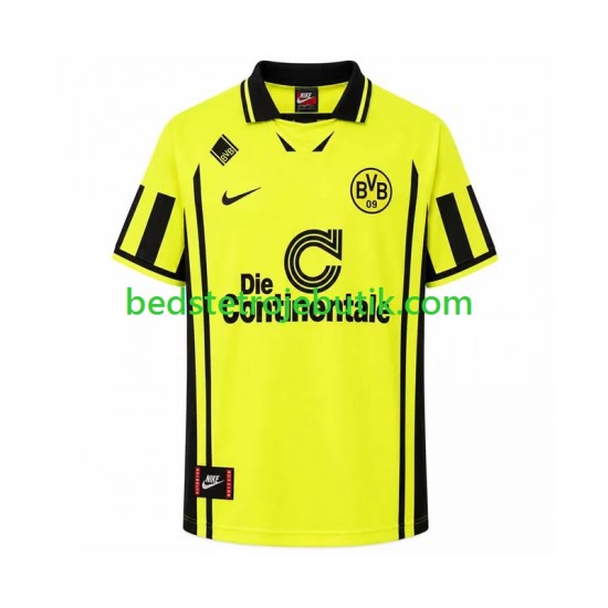 Borussia Dortmund 1996 Retro Mænd Hjemmebane Fodboldtrøje Kortærmet