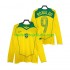 Brasilien RONALDO 9 Retro Mænd Hjemmebane Fodboldtrøje 2004 Langærmet