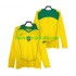 Brasilien Retro Mænd Hjemmebane Fodboldtrøje 2004 Langærmet