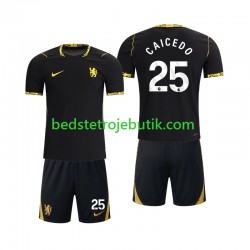 Chelsea Moises Caicedo 25 Børn Udebane Fodboldtrøje 2026-2027 Kortærmet