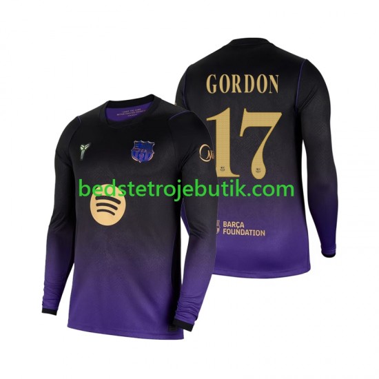 FC Barcelona Anthony Gordon 17 Mænd Udebane Fodboldtrøje 2026-2027 Langærmet