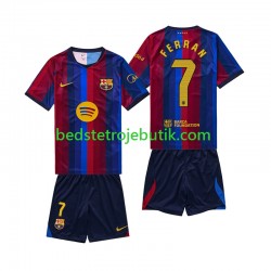 FC Barcelona Ferran Torres 7 Børn Hjemmebane Fodboldtrøje 2026-2027 Kortærmet