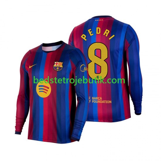 FC Barcelona Pedri 8 Mænd Hjemmebane Fodboldtrøje 2026-2027 Langærmet