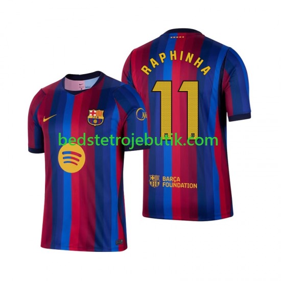 FC Barcelona Raphinha 11 Mænd Hjemmebane Fodboldtrøje 2026-2027 Kortærmet