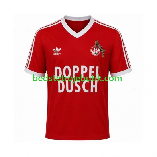 FC Köln 1984 1985 Retro Mænd Udebane Fodboldtrøje Kortærmet