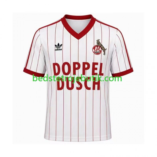 FC Köln 1982 1983 Retro Mænd Hjemmebane Fodboldtrøje Kortærmet