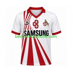 FC Köln 1990 1991 Retro Mænd Hjemmebane Fodboldtrøje Kortærmet