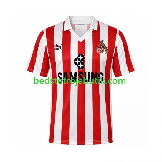 FC Köln 1988 1989 Retro Mænd 3. Valg Fodboldtrøje Kortærmet