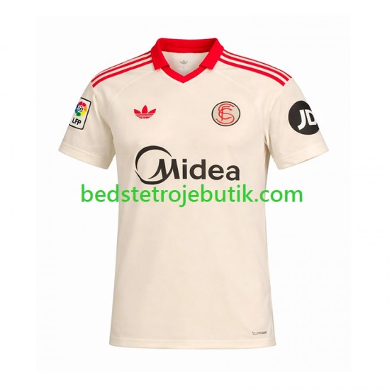 Sevilla FC Retro Mænd Hjemmebane Fodboldtrøje 2025-2026 Kortærmet
