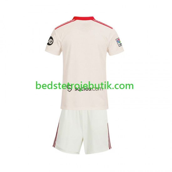 Sevilla FC Retro Børn Hjemmebane Fodboldtrøje 2025-2026 Kortærmet