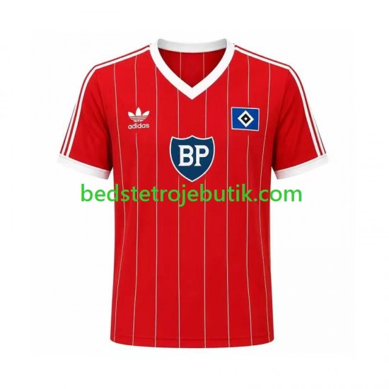 Hamburger SV 1984 Retro Mænd Udebane Fodboldtrøje Kortærmet