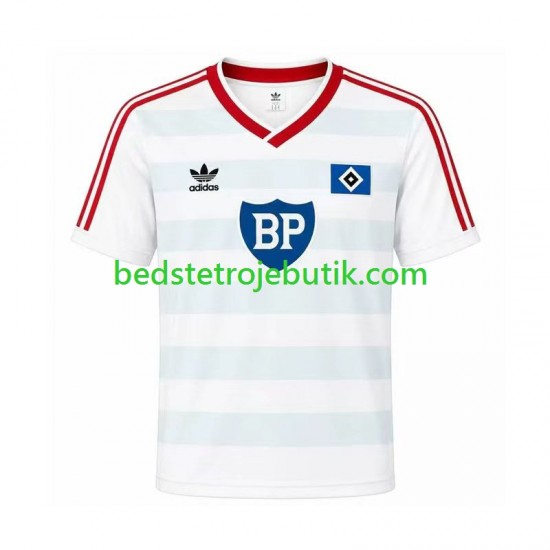 Hamburger SV 1986 Retro Mænd Udebane Fodboldtrøje Kortærmet