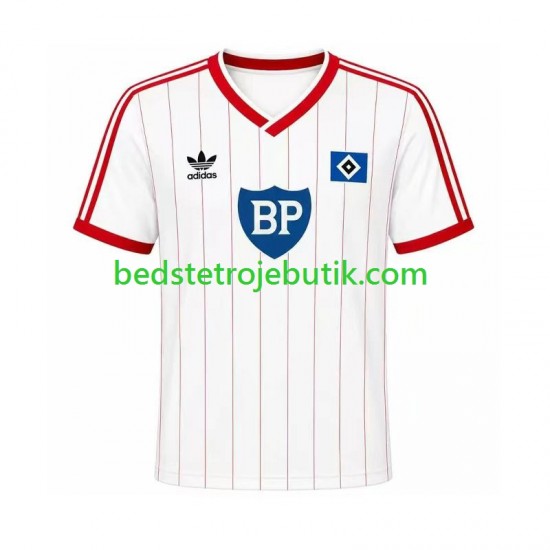 Hamburger SV 1984 Retro Mænd Hjemmebane Fodboldtrøje Kortærmet