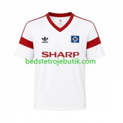 Hamburger SV 1988 Retro Mænd Hjemmebane Fodboldtrøje Kortærmet