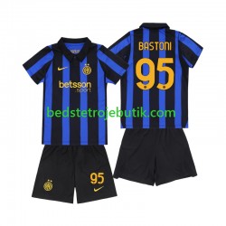 Inter Milan Alessandro Bastoni 95 Børn Hjemmebane Fodboldtrøje 2026-2027 Kortærmet