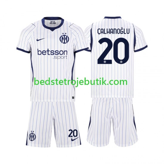 Inter Milan Hakan Calhanoglu 20 Børn Udebane Fodboldtrøje 2026-2027 Kortærmet