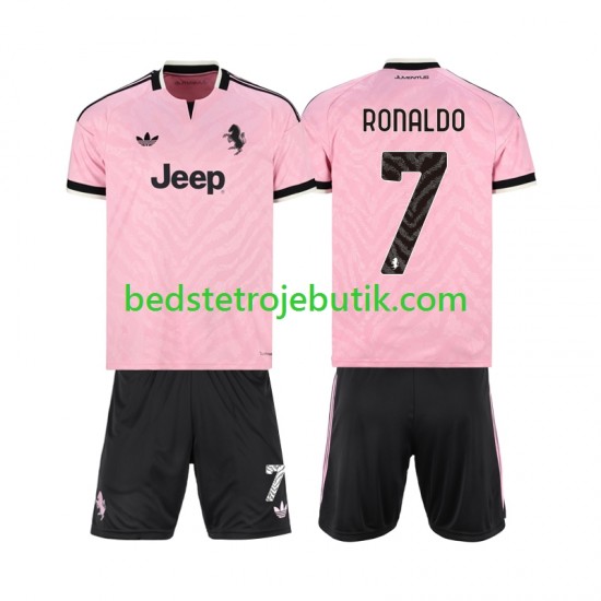 Juventus Cristiano Ronaldo 7 Børn Udebane Fodboldtrøje 2026-2027 Kortærmet