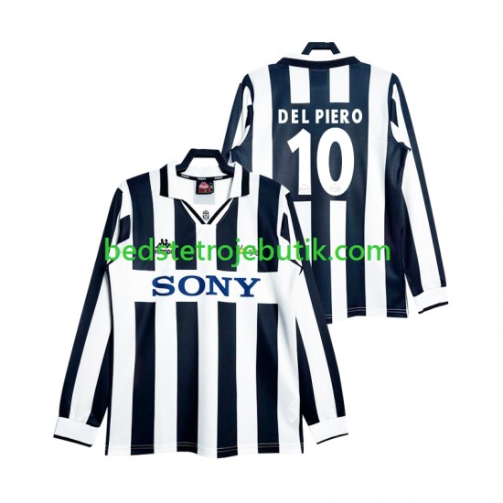 Juventus DEL PIERO 10 1997 Retro Mænd Hjemmebane Fodboldtrøje Langærmet