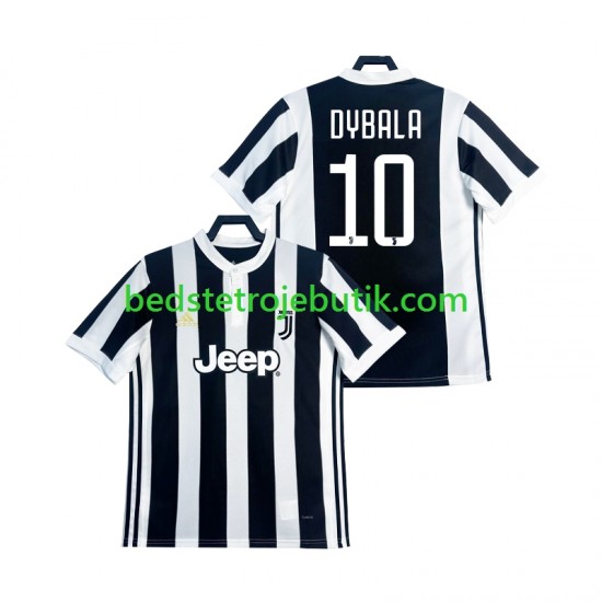 Juventus DYBALA 21 2017 2018 Retro Mænd Hjemmebane Fodboldtrøje Kortærmet