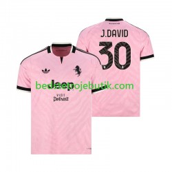 Juventus Jonathan David 30 Mænd Udebane Fodboldtrøje 2026-2027 Kortærmet