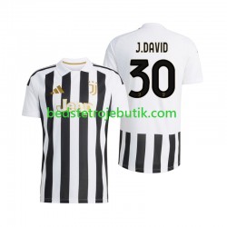 Juventus Jonathan David 30 Mænd Hjemmebane Fodboldtrøje 2026-2027 Kortærmet