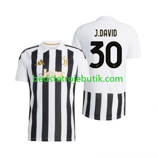 Juventus Jonathan David 30 Mænd Hjemmebane Fodboldtrøje 2026-2027 Kortærmet