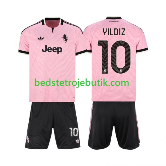 Juventus Kenan Yildiz 10 Børn Udebane Fodboldtrøje 2026-2027 Kortærmet