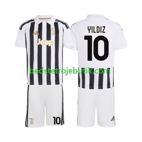 Juventus Kenan Yildiz 10 Børn Hjemmebane Fodboldtrøje 2026-2027 Kortærmet