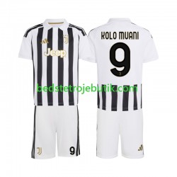 Juventus Randal Kolo Muani 9 Børn Hjemmebane Fodboldtrøje 2026-2027 Kortærmet