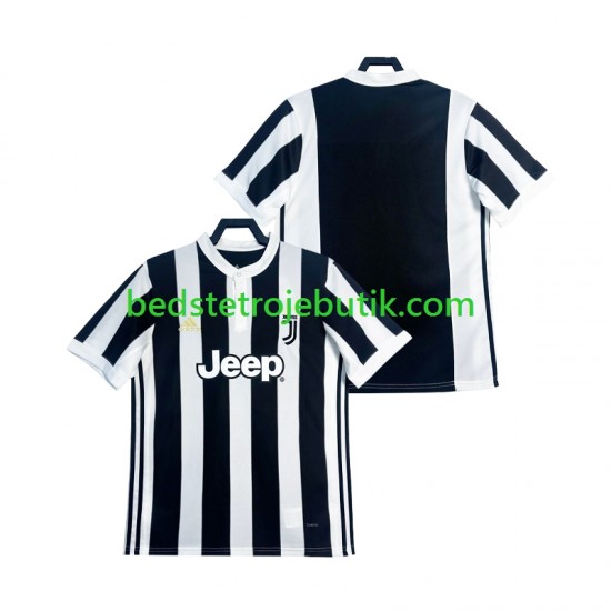 Juventus 2017 2018 Retro Mænd Hjemmebane Fodboldtrøje Kortærmet