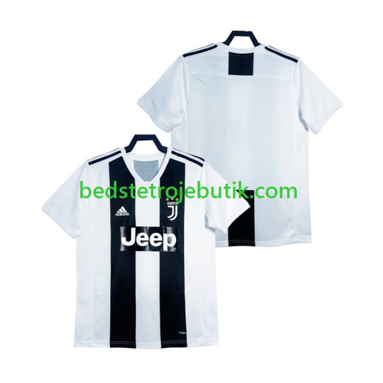 Juventus 2018 2019 Retro Mænd Hjemmebane Fodboldtrøje Kortærmet