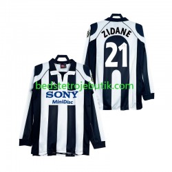 Juventus ZIDANE 21 1997 Retro Mænd Hjemmebane Fodboldtrøje 1998 Langærmet