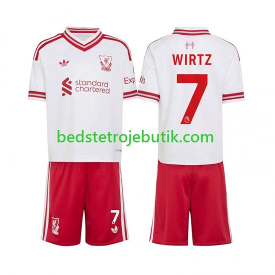 Liverpool Florian Wirtz 7 Børn Udebane Fodboldtrøje 2026-2027 Kortærmet