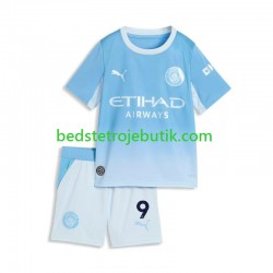 Manchester City Erling Haaland 9 Børn Hjemmebane Fodboldtrøje 2026-2027 Kortærmet