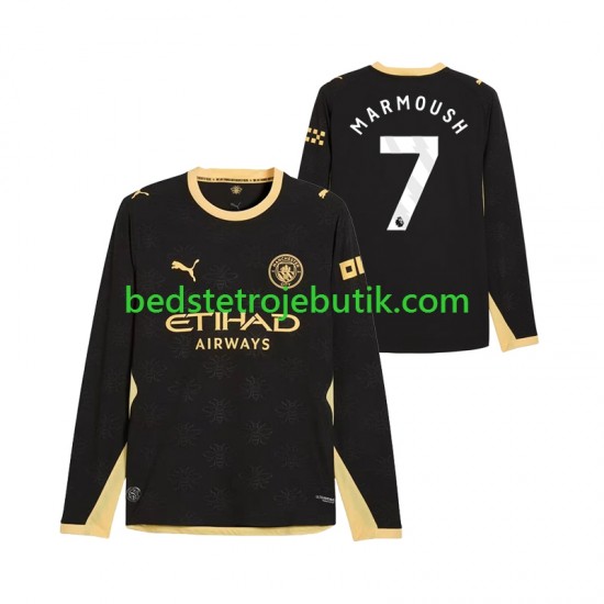 Manchester City Omar Marmoush 7 Mænd Udebane Fodboldtrøje 2026-2027 Langærmet