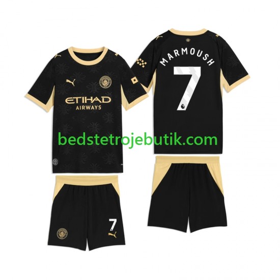 Manchester City Omar Marmoush 7 Børn Udebane Fodboldtrøje 2026-2027 Kortærmet