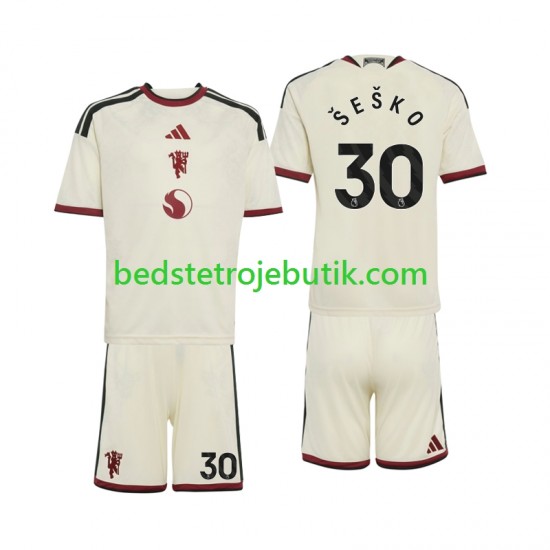 Manchester United Benjamin Sesko 30 Børn 3. Valg Fodboldtrøje 2026-2027 Kortærmet