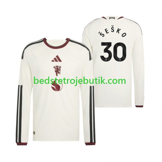 Manchester United Benjamin Sesko 30 Mænd 3. Valg Fodboldtrøje 2026-2027 Langærmet