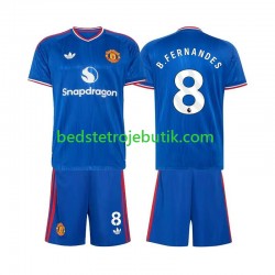 Manchester United Bruno Fernandes 8 Børn Udebane Fodboldtrøje 2026-2027 Kortærmet