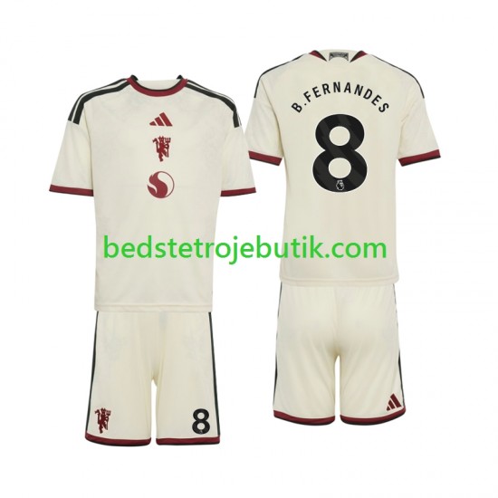 Manchester United Bruno Fernandes 8 Børn 3. Valg Fodboldtrøje 2026-2027 Kortærmet