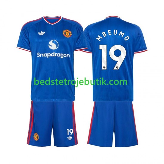 Manchester United Bryan Mbeumo 19 Børn Udebane Fodboldtrøje 2026-2027 Kortærmet