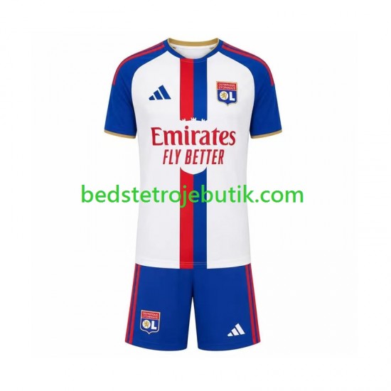 Olympique Lyon Børn Udebane Fodboldtrøje 2026-2027 Kortærmet
